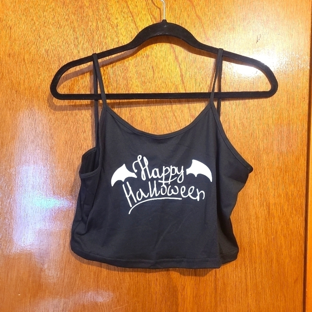 *5 for $20* BLACK Halloween Crop Top